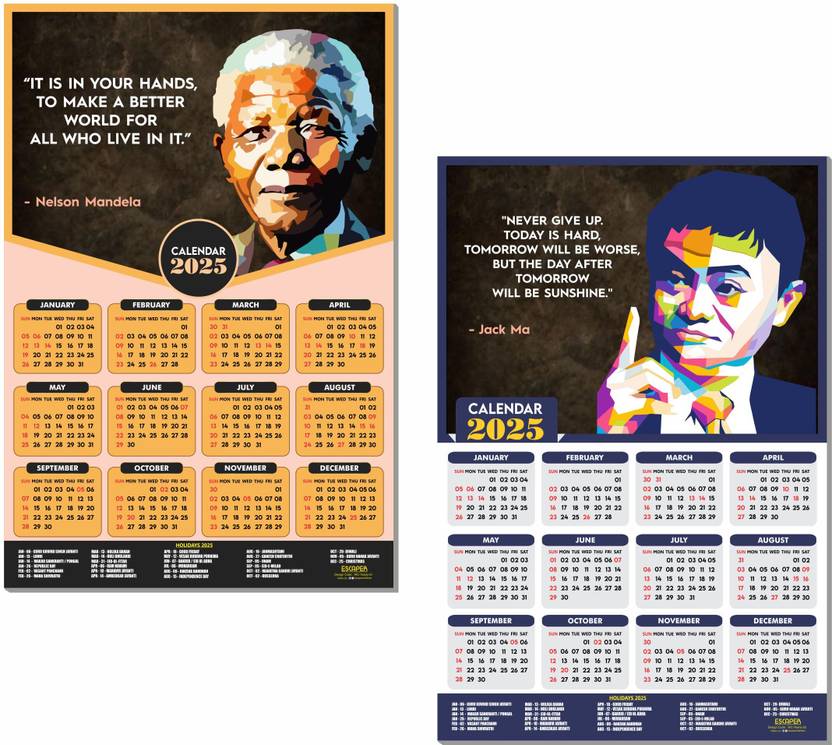 ESCAPER Famous Inspirational Quotes Calendar 2025 Motivation for ESCAPER Famous Inspirational Quotes Calendar 2025 Motivation for