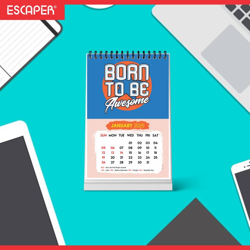 SADAFAL Inspirational Desk Calendar 2025 Motivational Quotes for