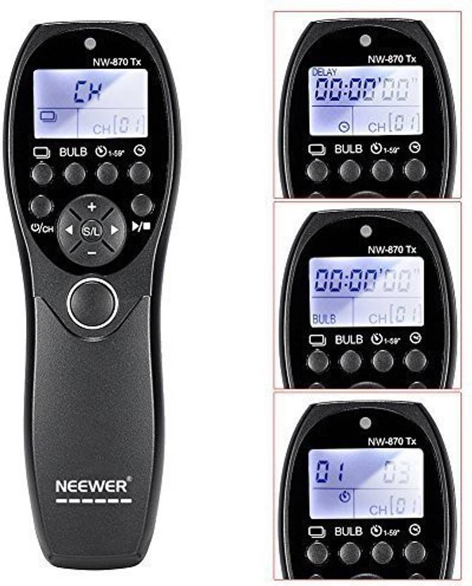 Neewer YP870/S2 320ft/100m LCD Display Shutter Release Wireless Camera