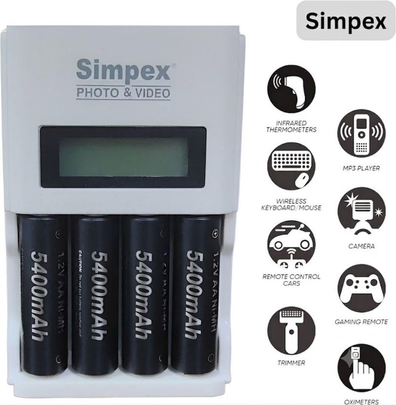 Simpex 5400mAh 4pc AA Fast Charger - Image 2