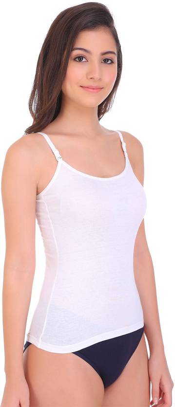Women White, Beige Camisole