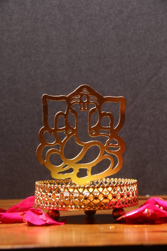 Artisyn Lord Ganesha Tea Light Holder Aluminium 1 - Cup Tealight Holder