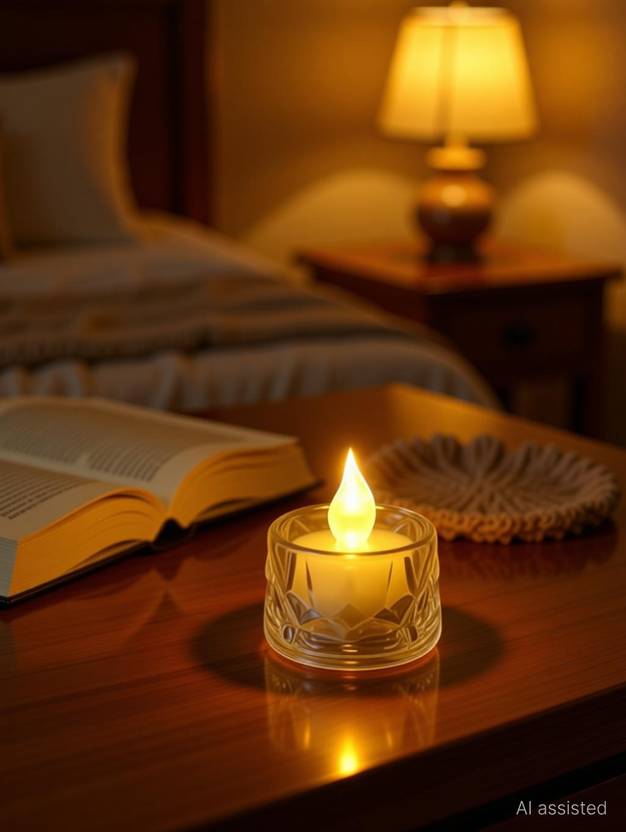 Silverlight Led Tea Light Candles Artificial Home Decoration Birthday Anniversary Festival Candle