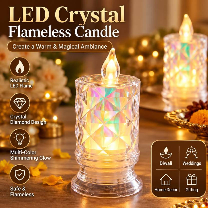 AAROHI LIVING CANDLE FOR DECORATION PACK OF 2 ,DIWALI DECORATION Candle