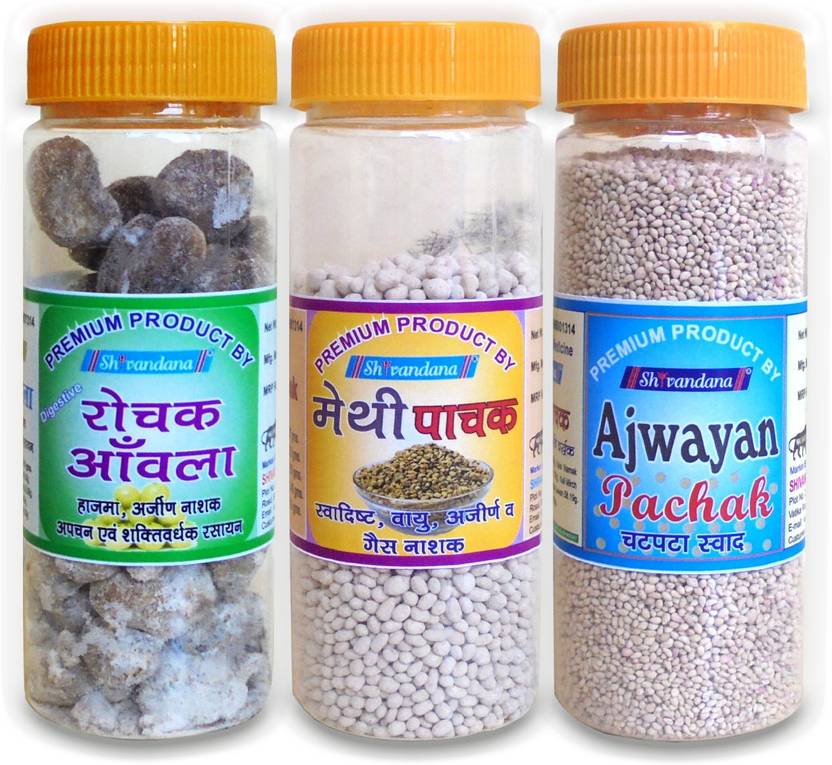 SHIVANDANA Natural Chatpata Amla Candy, Methi Pachak or Digestive