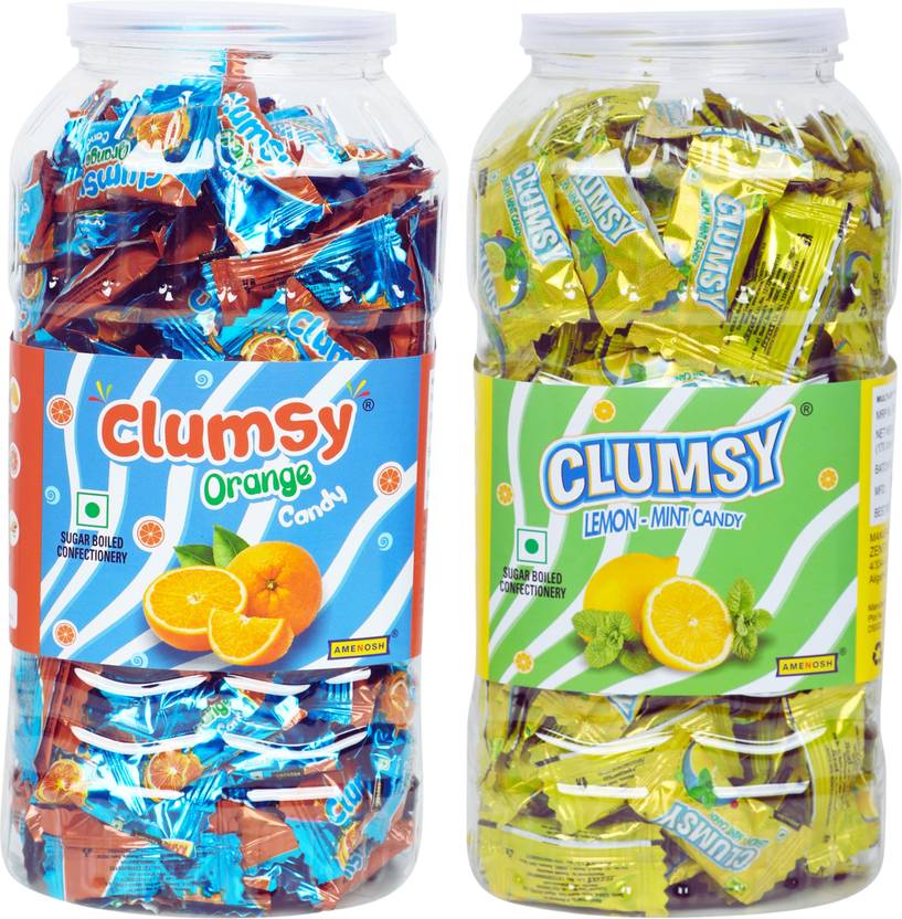 CLUMSY Refreshing Mouth freshener Candy Orange, Lemon Mint Candy Price