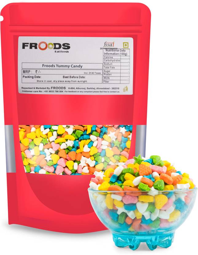 froods Mix Fruit Glucose Candy, Candy For Kids, Star Moon Shaped Candy