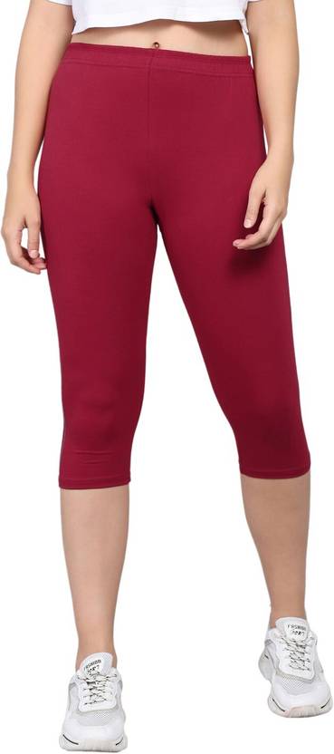 NGT Women Maroon Capri