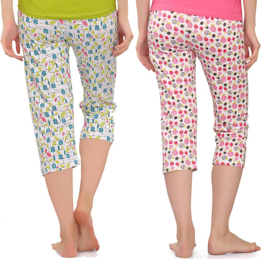 Women Multicolor Capri