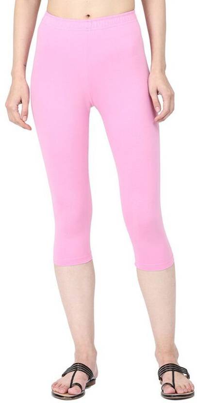 Robinbosky Capri Leggings Slim Women Pink Capri