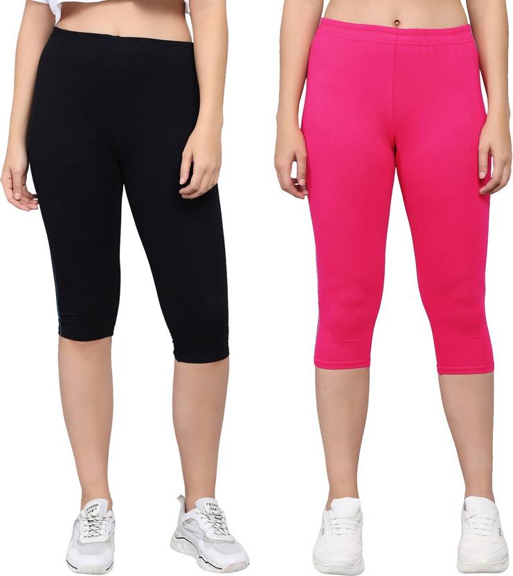NGT Women Black, Pink Capri