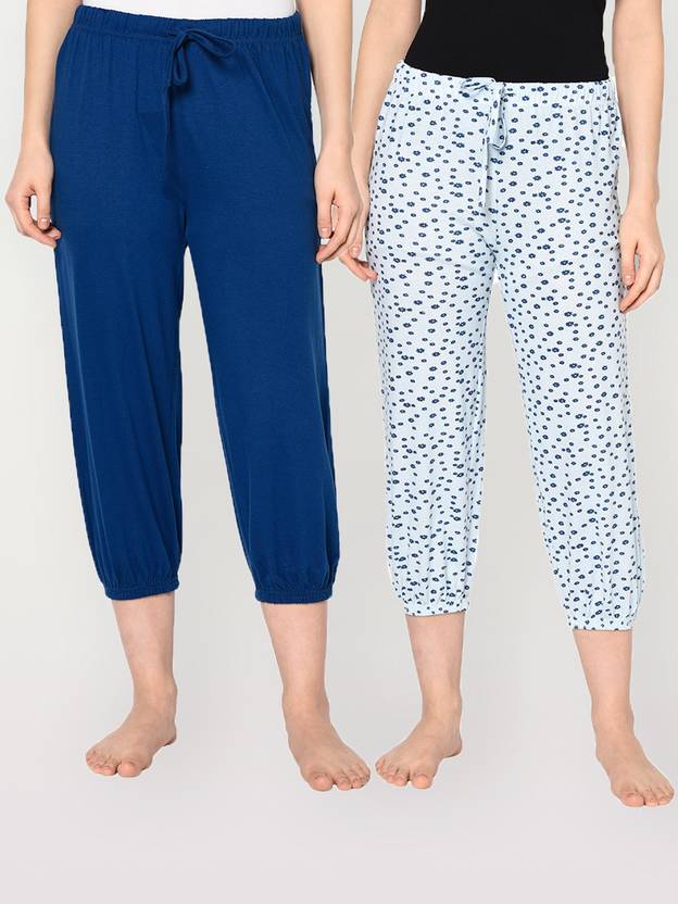 SHARKTRIBE Women Blue, Light Blue Capri