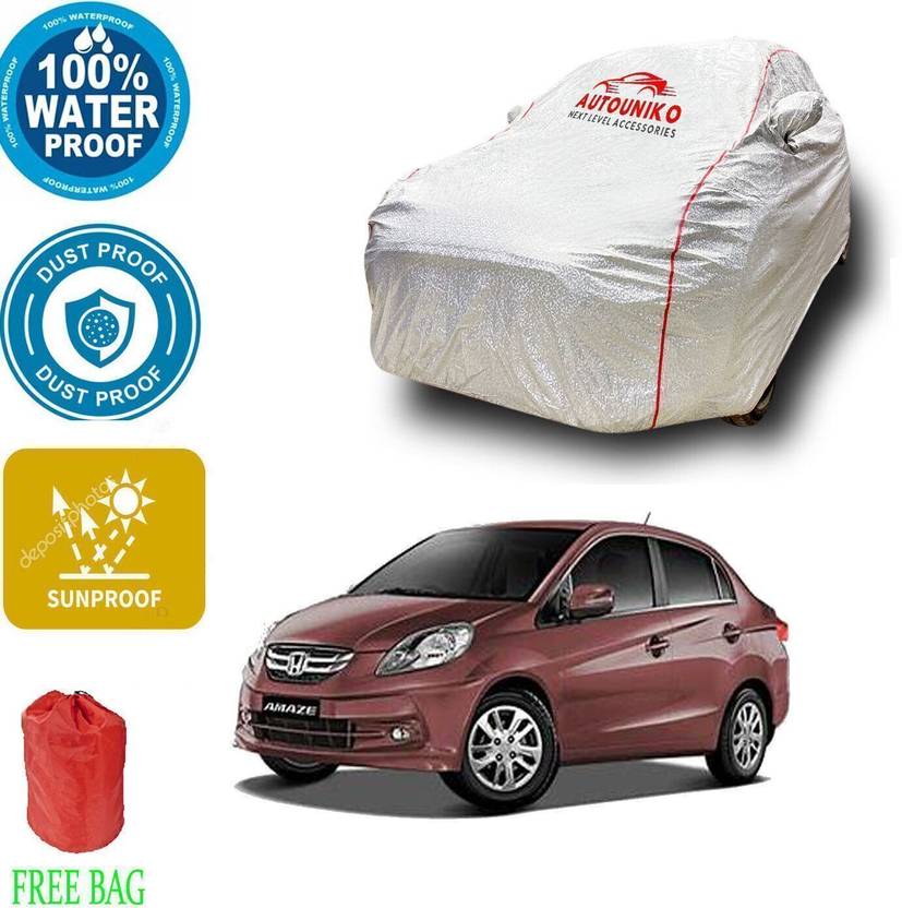 autouniko Car Cover For Honda Amaze (With Mirror Pockets)