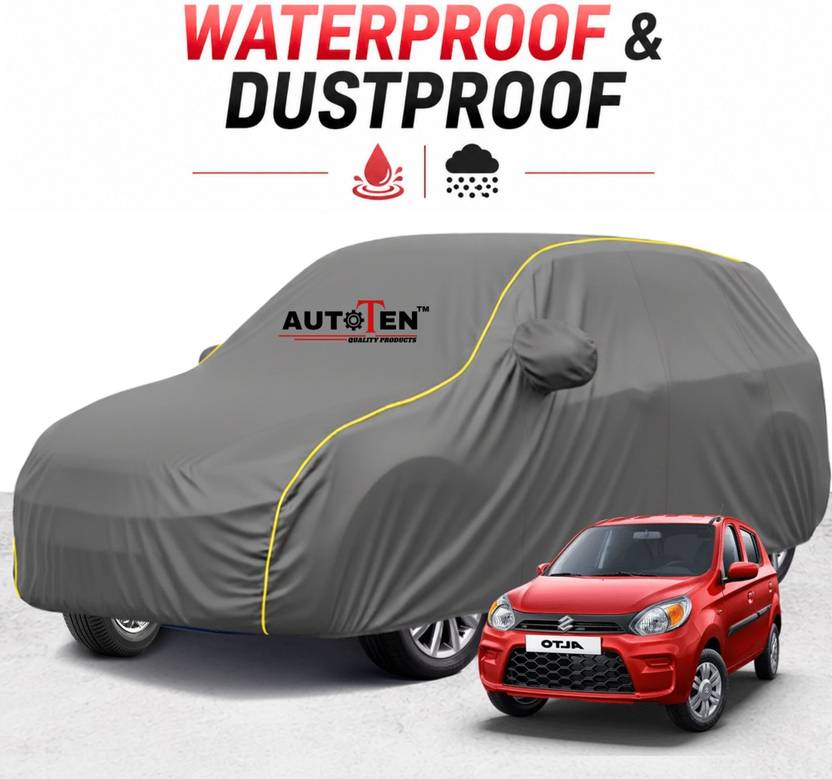 AutoTen Car Cover For Maruti Suzuki Alto 800 (With Mirror Pockets)