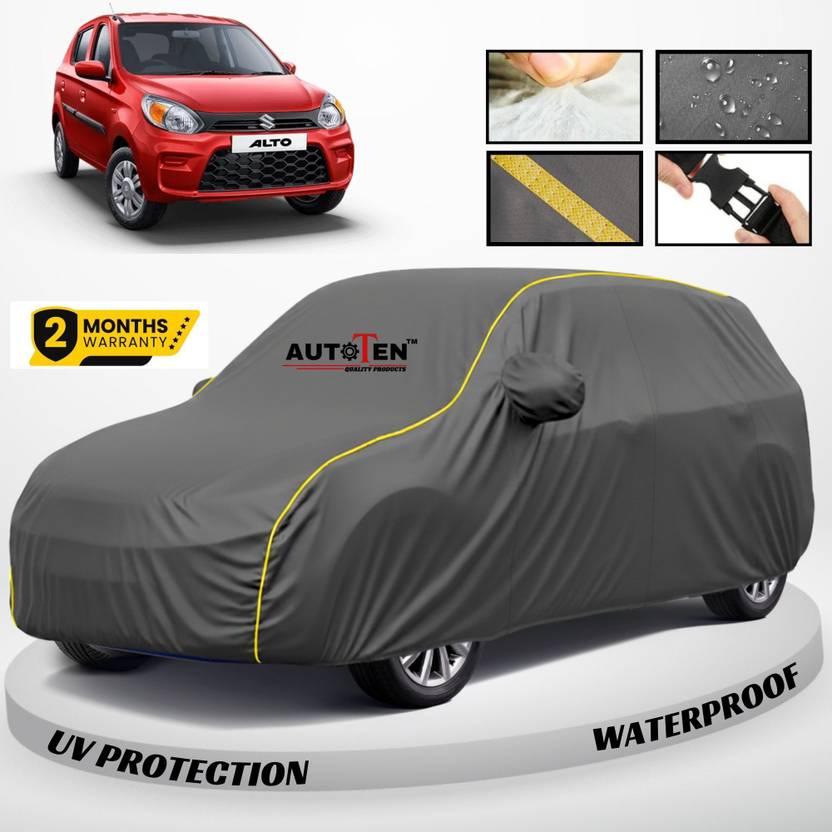 AutoTen Car Cover For Maruti Suzuki Alto 800 (With Mirror Pockets)