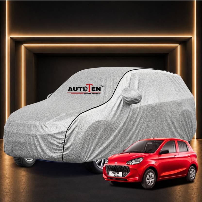 AutoTen Car Cover For Maruti Suzuki Alto K10 (With Mirror Pockets)
