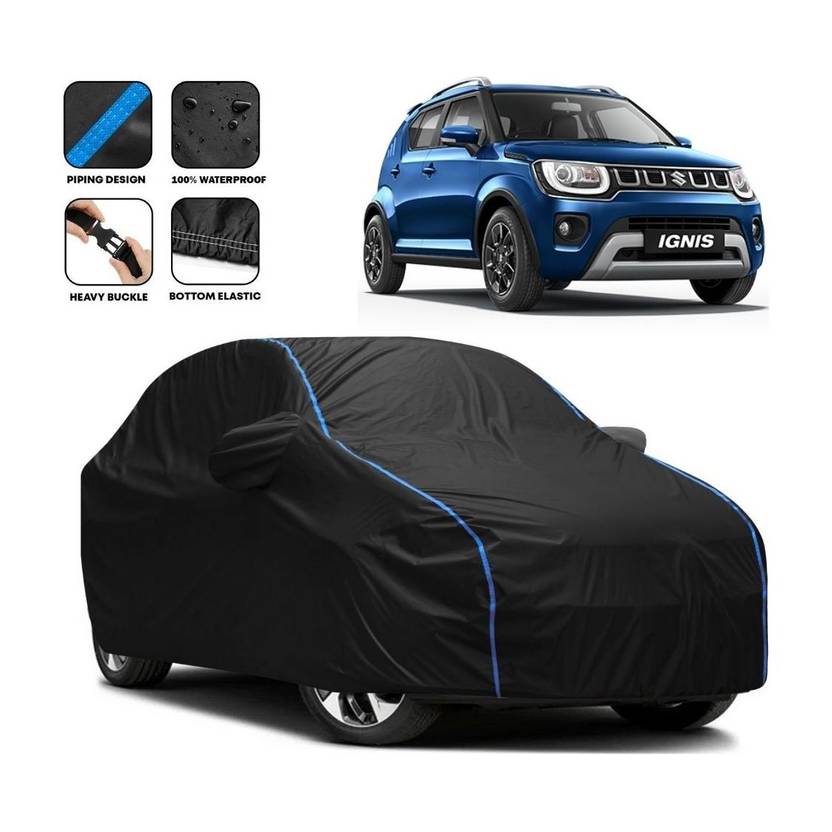 Amikan Car Cover For Maruti Suzuki Ignis, Universal For Car (With Mirror Pockets)