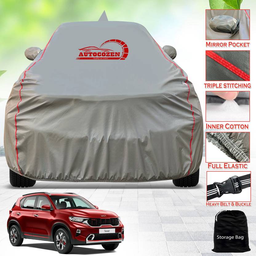 AUTOCOZEN Car Cover For Kia Sonet (With Mirror Pockets)