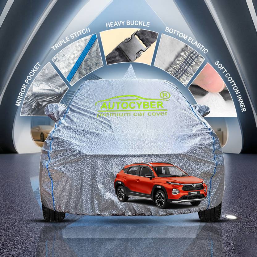 autocyber Car Cover For Toyota Universal For Car (With Mirror Pockets)