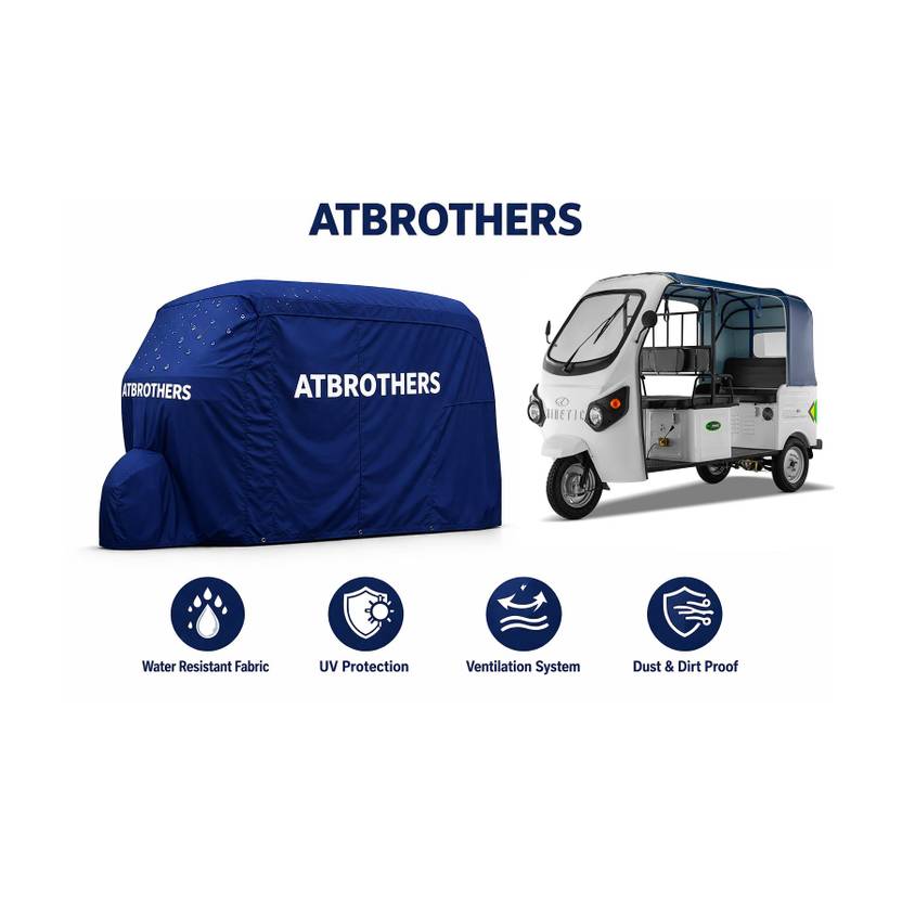 ATBROTHERS Car Cover For Universal For Autorickshaw Universal For Autorickshaw (Without Mirror Pockets)