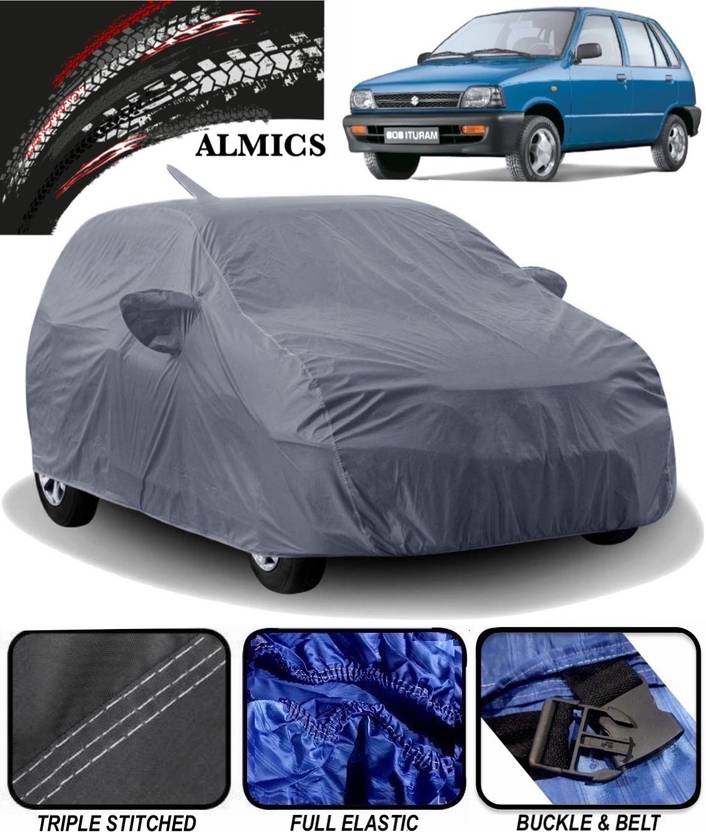 ALMICS Car Cover For Maruti Suzuki 800 (With Mirror Pockets)