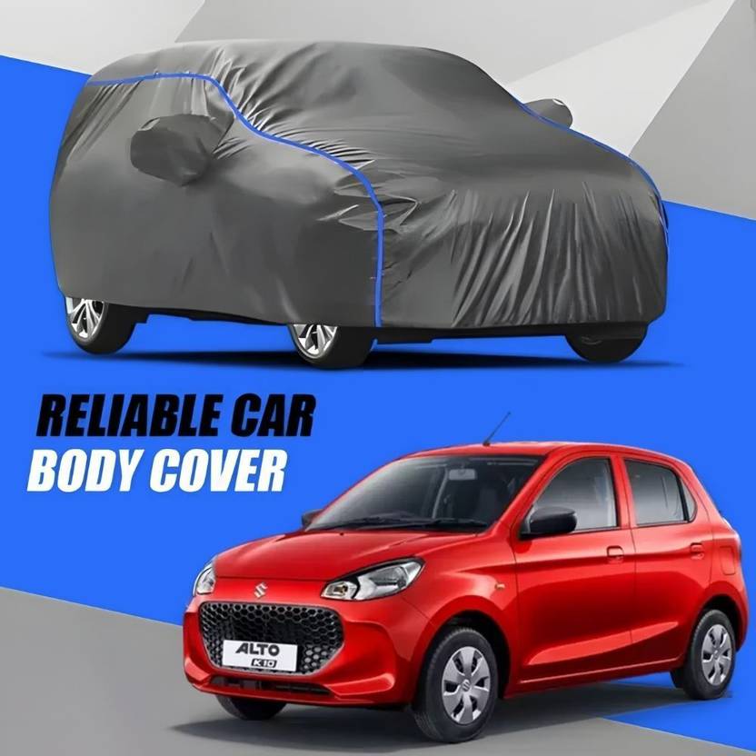 Amikan Car Cover For Maruti Suzuki Alto, Alto K10, Alto 800, Alto 800 CNG LX, Alto K10 LX, Alto K10 LXI CNG, Alto 800 VXI Plus Petrol (With Mirror Pockets)