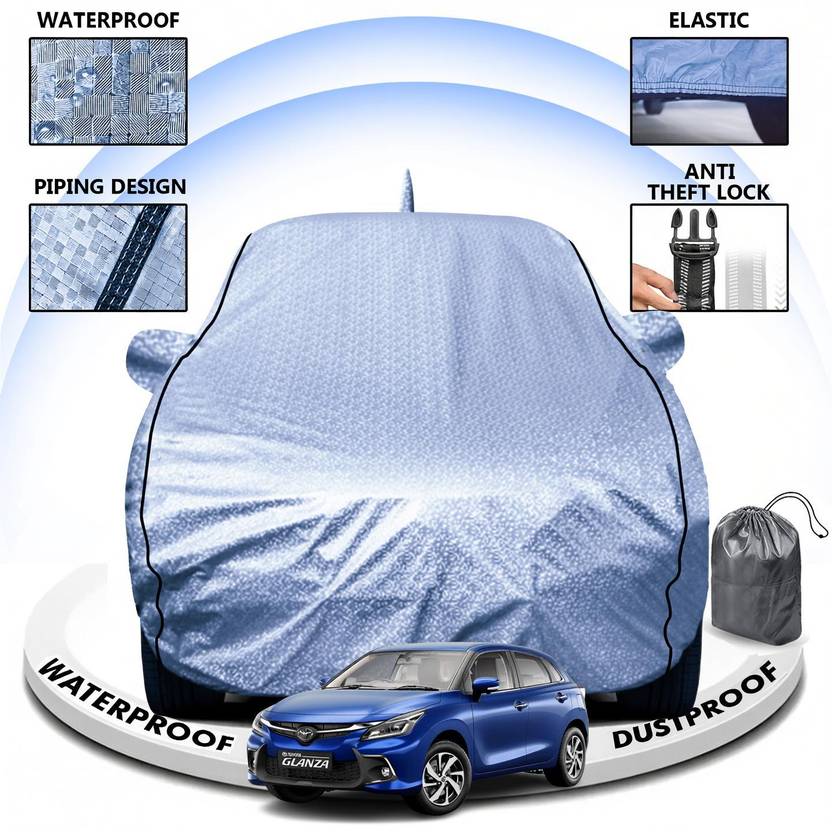 CARZEX Car Cover For Toyota Glanza (With Mirror Pockets)