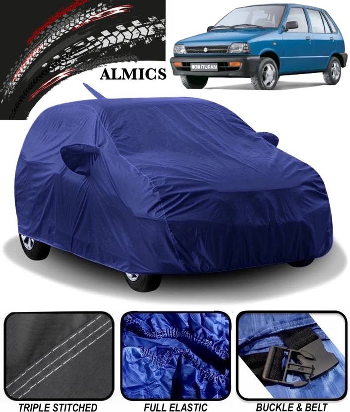 ALMICS Car Cover For Maruti Suzuki 800 (With Mirror Pockets)