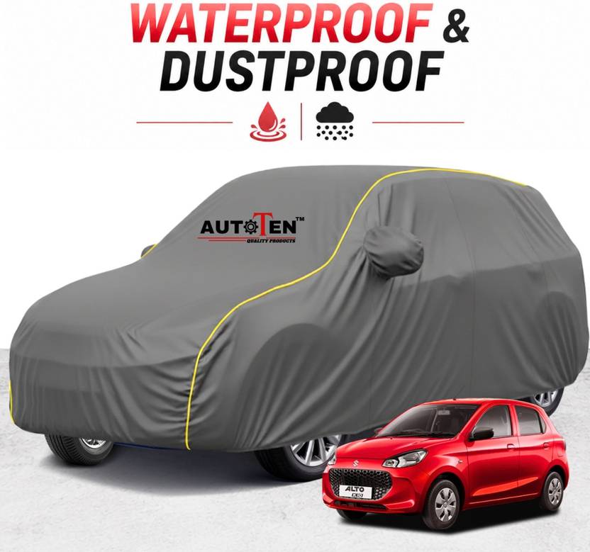 AutoTen Car Cover For Maruti Suzuki Alto K10 (With Mirror Pockets)
