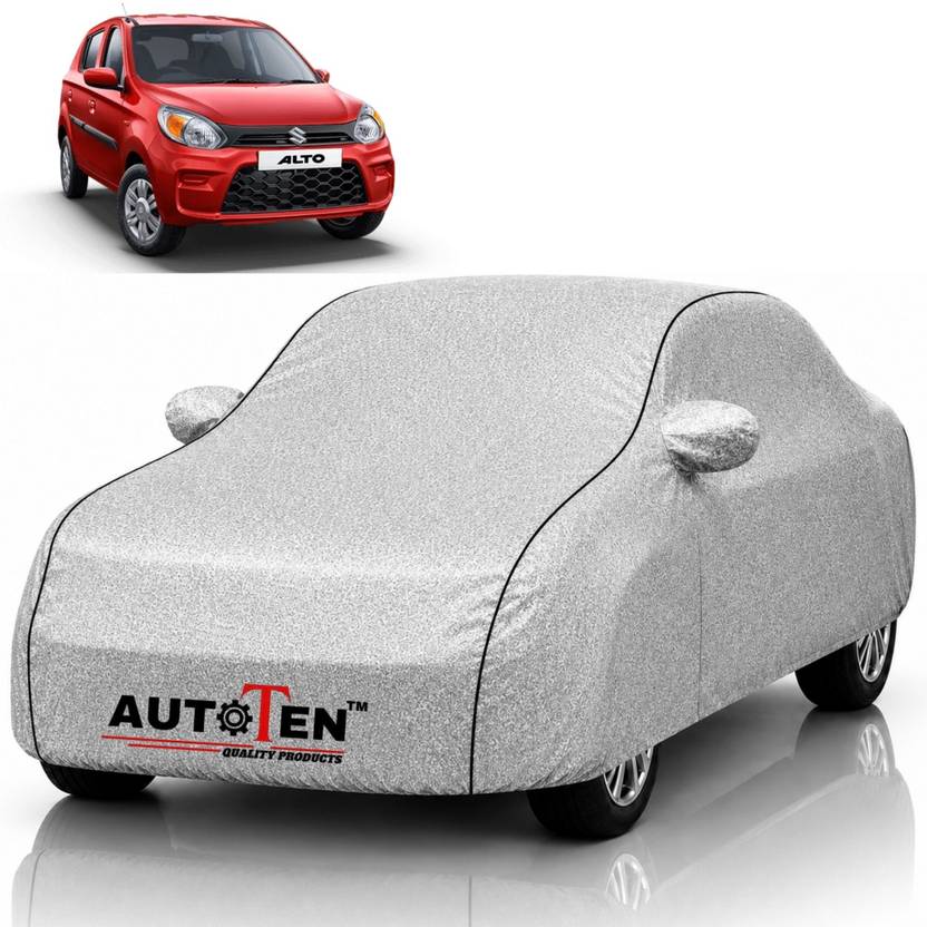 AutoTen Car Cover For Maruti Suzuki Alto 800 (With Mirror Pockets)