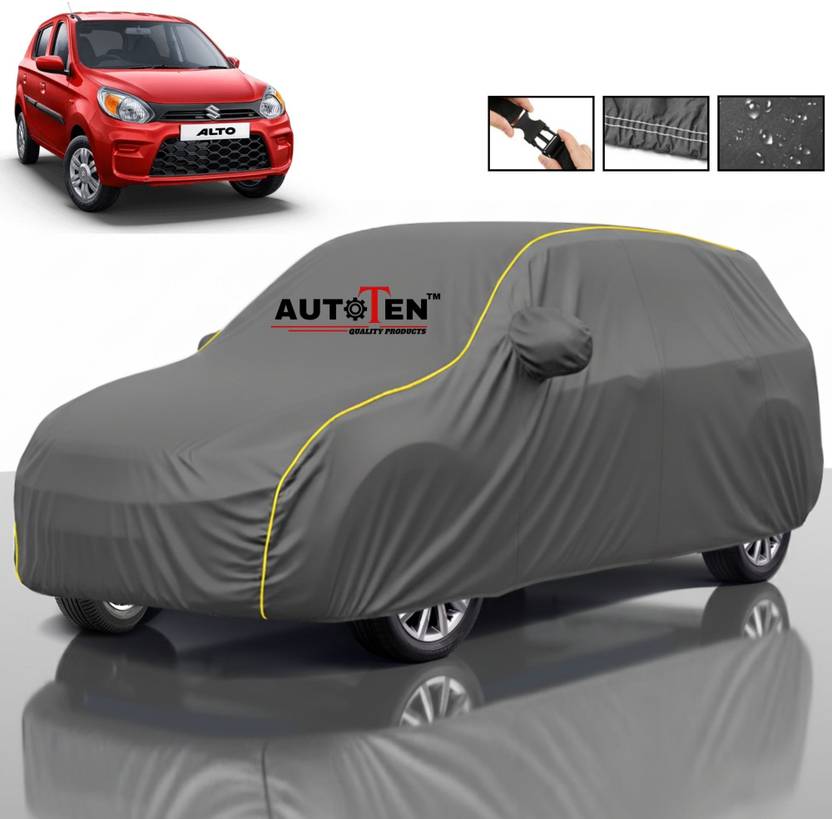 AutoTen Car Cover For Maruti Suzuki Alto 800 (With Mirror Pockets)