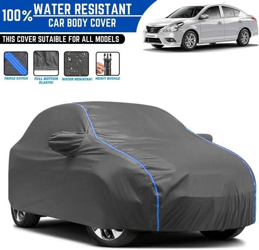 Amikan Car Cover For Nissan Sunny, Universal For Car (With Mirror Pockets)