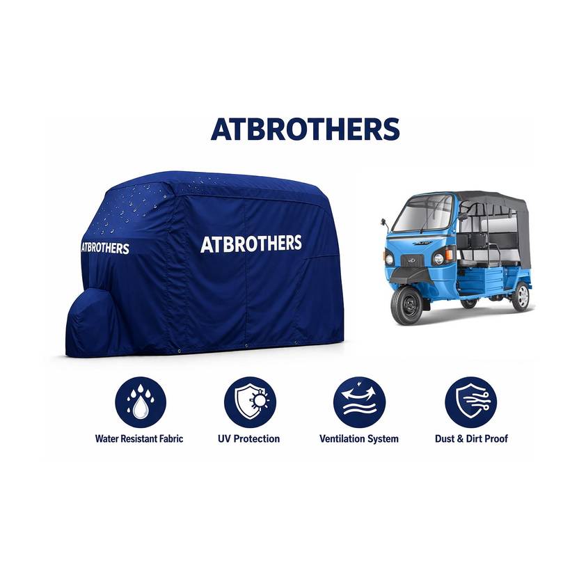 ATBROTHERS Car Cover For Universal For Autorickshaw Universal For Autorickshaw (Without Mirror Pockets)