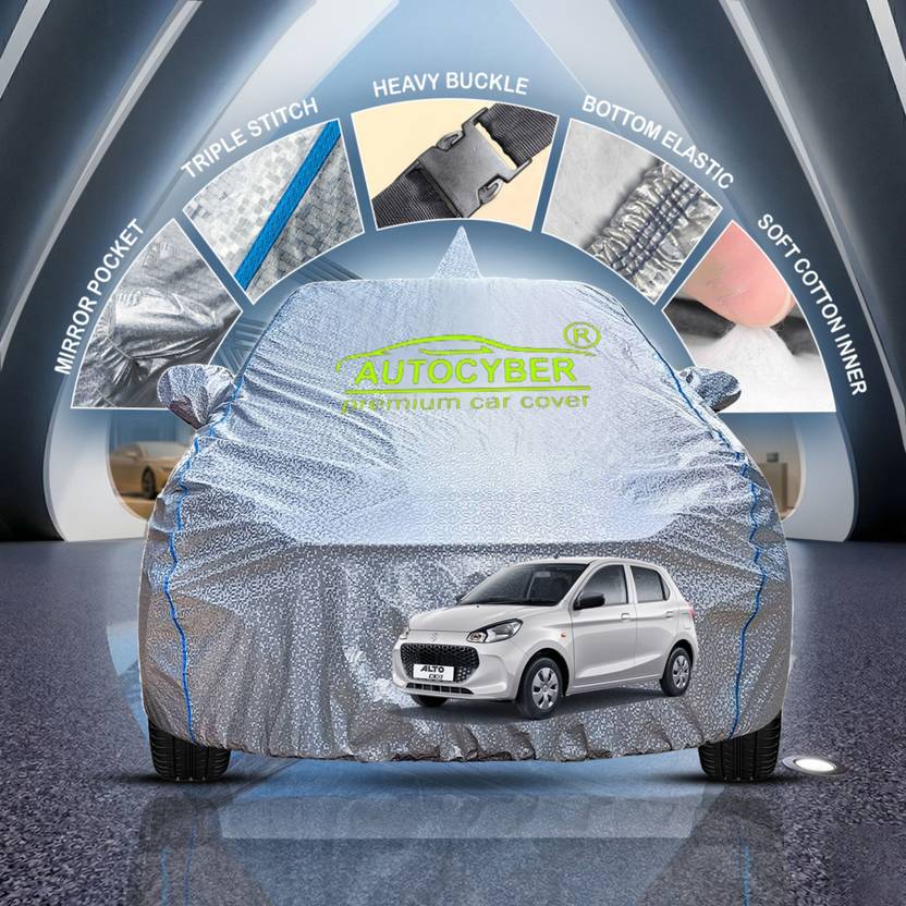autocyber Car Cover For Maruti Alto K10 LXI CNG, Alto K10 LX, Alto K10 LX, Alto K10 VXI Optional Petrol, Alto K10 VXI AGS Optional, Alto K10 VXI Petrol (With Mirror Pockets)