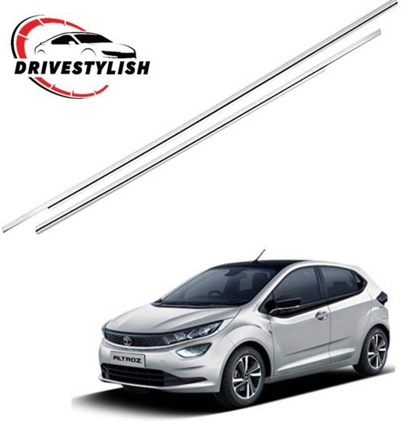 DriveStylish Car Window Lower Garnish Frame Kit Tata Altroz Chrome NA
