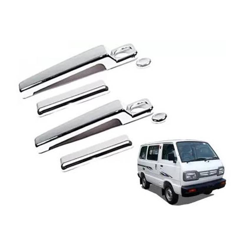 Autxin Car Handle Latch Cover For Maruti Omni All Model Set of 4 Pieces Chrome Maruti Omni Side Garnish