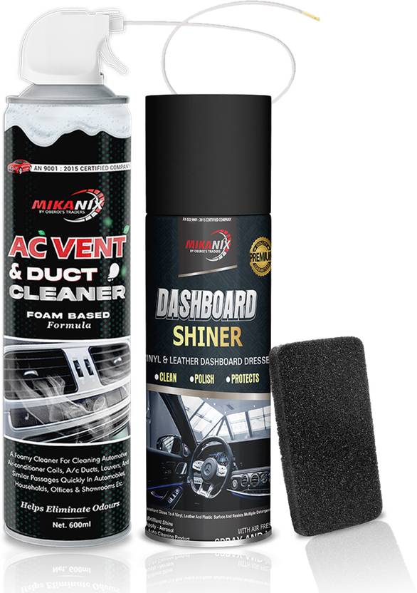 MIKANIX Combo Of Car AC Vent & Duct / Dust Cleaner Foam Spray + Car