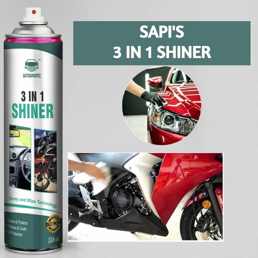 AUTOGROOMZ Enginer Shiner ,Dashboard Shiner,Interior Cleaner (3 In One
