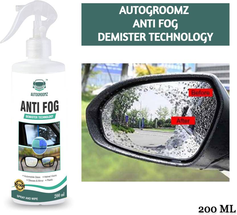 AUTOGROOMZ Anti-Fog Spray for Car windshield and Clean glass and make it AntiFog Engine Cleaner