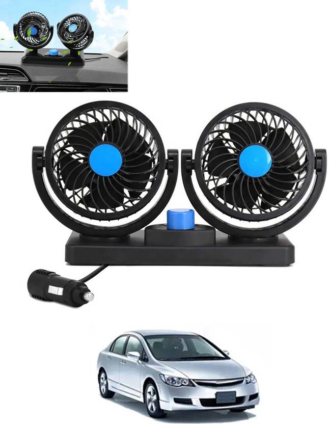 DYPO 360Degree Rotatable Double Head Cooling Air Fan For three & four