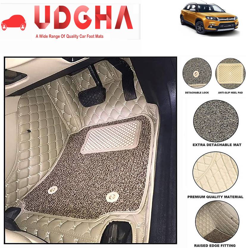 UDGHA Leatherite 7D Mat For Maruti Suzuki Vitara Brezza Price in India