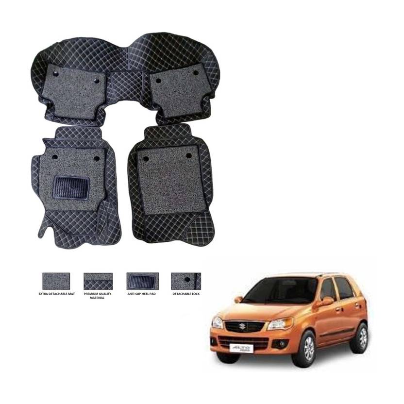 AUTORACE Leatherite, PVC, EVA 7D Mat For  Maruti Suzuki Alto K10