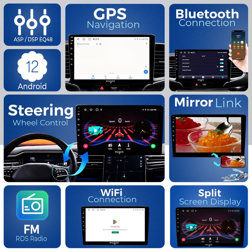 Wagzo 9 Inch Car Android Player TS7 1GB+16GB - Image 2