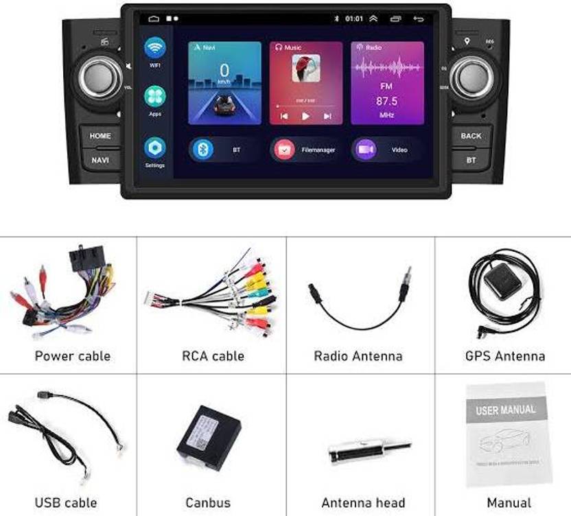 NOXBEAT Fiat Linea company fitted Car Android Player / Car Stereo