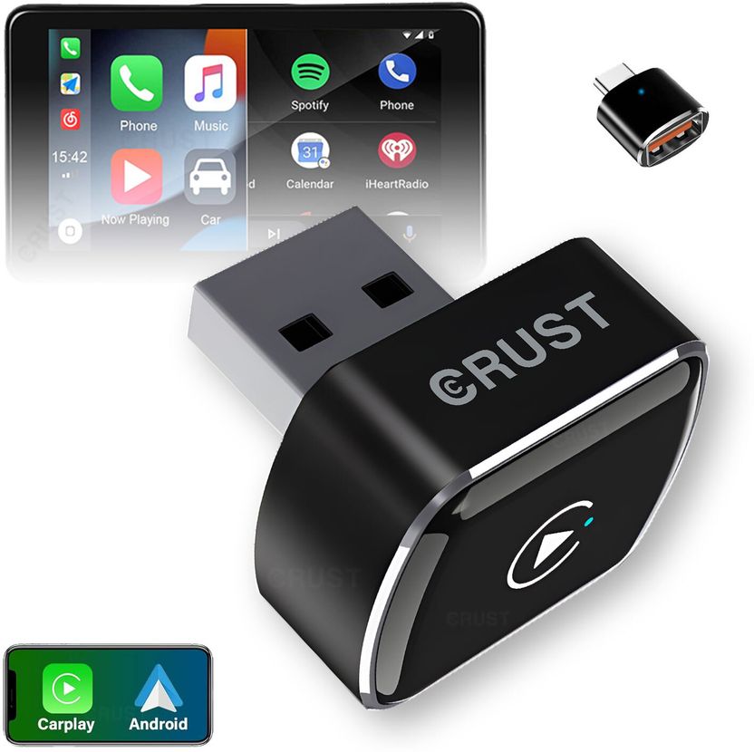Crust AutoLink W30 Wireless CarPlay & Android Auto Adapter - Image 1