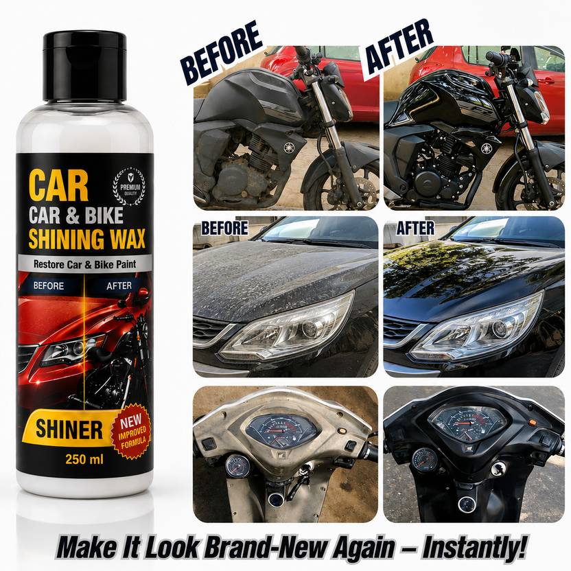 BARRY BLISS Liquid Car Polish for Dashboard, Exterior, Metal Parts