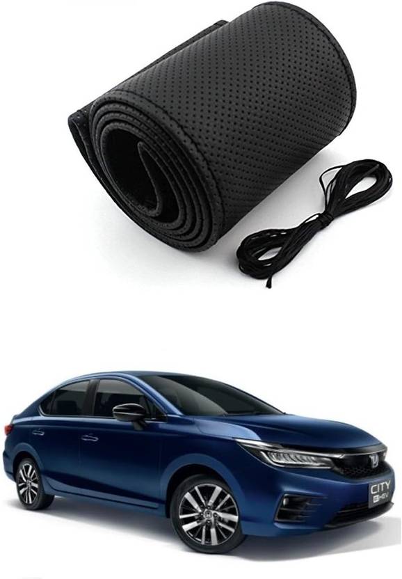 Arnejaa Hand Stiched Steering Cover For Honda City