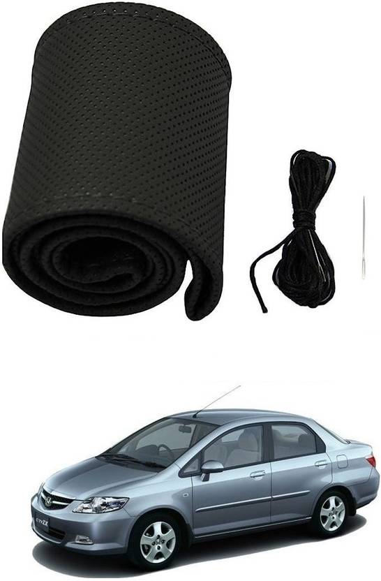 Arnejaa Hand Stiched Steering Cover For Honda City