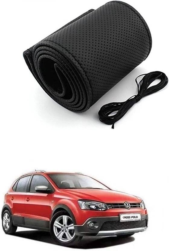 Arnejaa Hand Stiched Steering Cover For Volkswagen Polo Cross