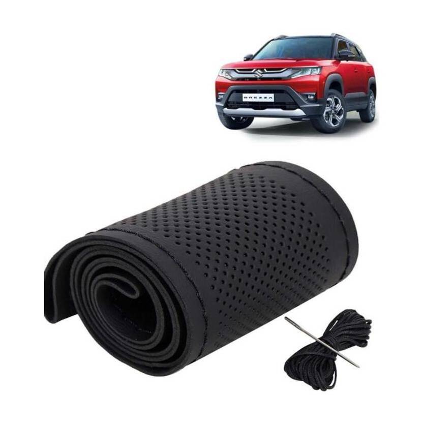 AutoGalaxy Hand Stiched Steering Cover For Maruti BRZ